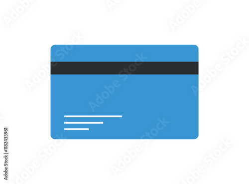 Credit Card & Bank Card Icon – Secure Payment for Online Transactions Isolated on White Background