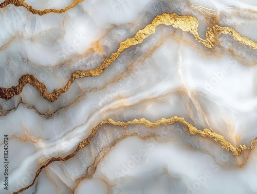 luxurious white and gold marble abstract background with elegant swirling patterns and delicate veining, perfect for premium branding and luxury design projects