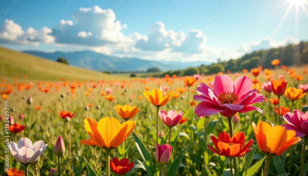 Cestos de esparto llenos de flores desecadas y secas, desecadas, desico Cestos de esparto llenos de flores desecadas y secas, desecadas, desico