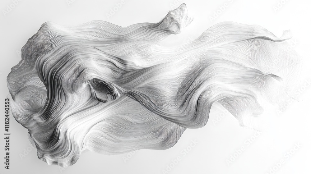 Monochromatic flowing streaks design digital art abstract composition smooth edges high detail Monochromatic flowing streaks design digital art abstract composition smooth edges high detail