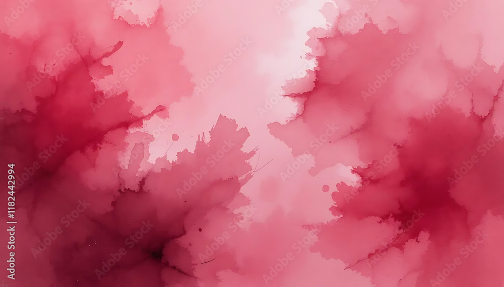 Obraz premium Abstract image featuring a blend of pink and crimson hues