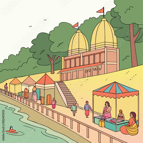 The Kumbh Mela is one of the largest religious gatherings in the world, held in India. It is a Hindu festival where millions of devotees come together to take part in the ritual of bathing in sacred r
