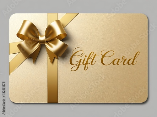 A luxury gift vouchers with ribbons and textured Elegant template