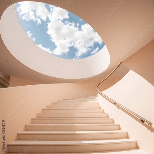 A Beautiful Staircase Leading to the Sky photo