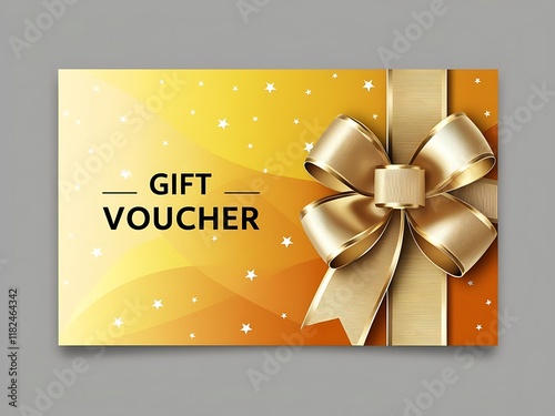 A modern invitation gift cards with golden textured