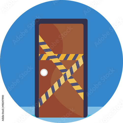 The "Police Line" icon features a bold, striped barrier tape design, often used to signify restricted access to crime scenes.