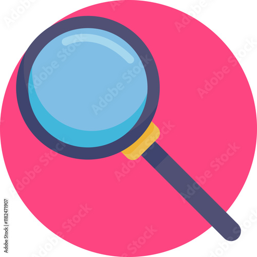 An investigative magnifying glass icon, with a hint of shadow or subtle reflection, suggesting the pursuit of hidden evidence.