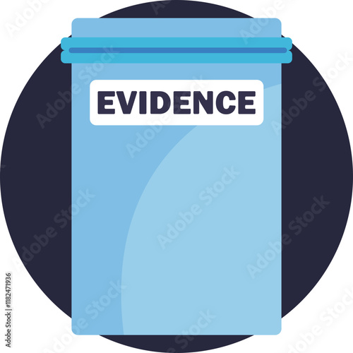 An image of a sealed evidence bag, indicating the collection and preservation of crucial items from a crime scene.