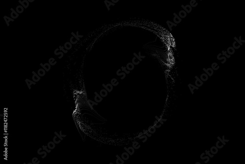 Futuristic Abstract Line Art Vector Graphic Element