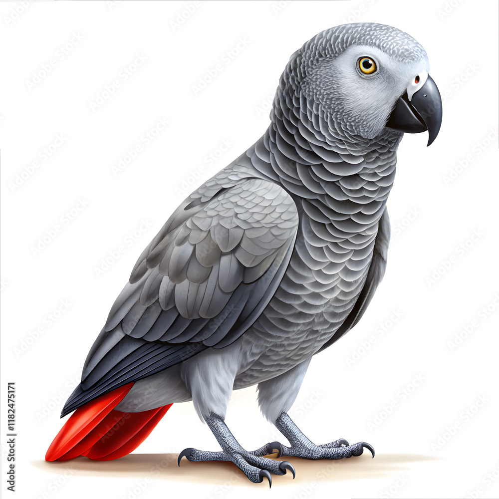 Fototapeta premium Parrot isolated on white background