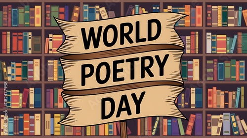 World Poetry Day Celebrated Among Bookshelves photo