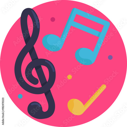 A minimalist note design, capturing the soulful and spontaneous essence of jazz music.