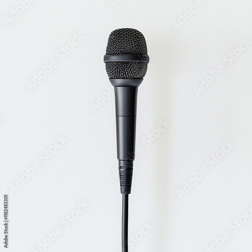 microphone on white background