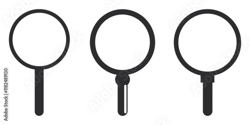 Magnifying glass vector illustration