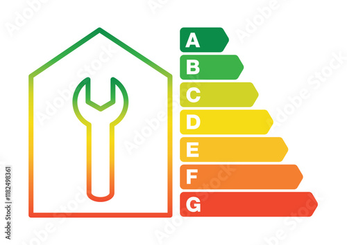 Environmental Certification Energy Classification Scale Efficiency Class Consumption with House Maintenance