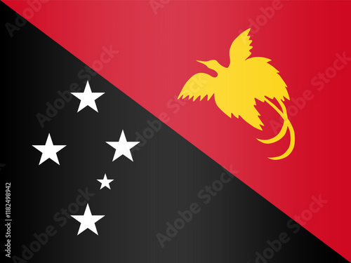 National flag of the Independent State of Papua New Guinea