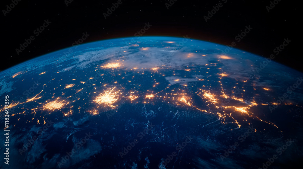 Obraz premium Earth from cosmos.