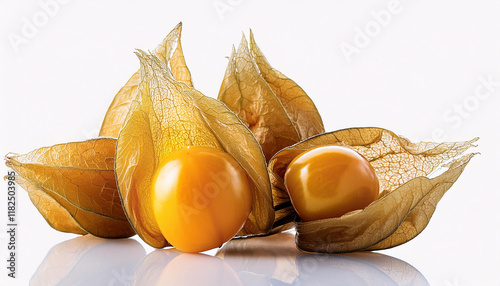 near up of cape gooseberry physalis peruviana physalis fruit physalis peruviana isolated cape gooseberry golden berry thai fruit