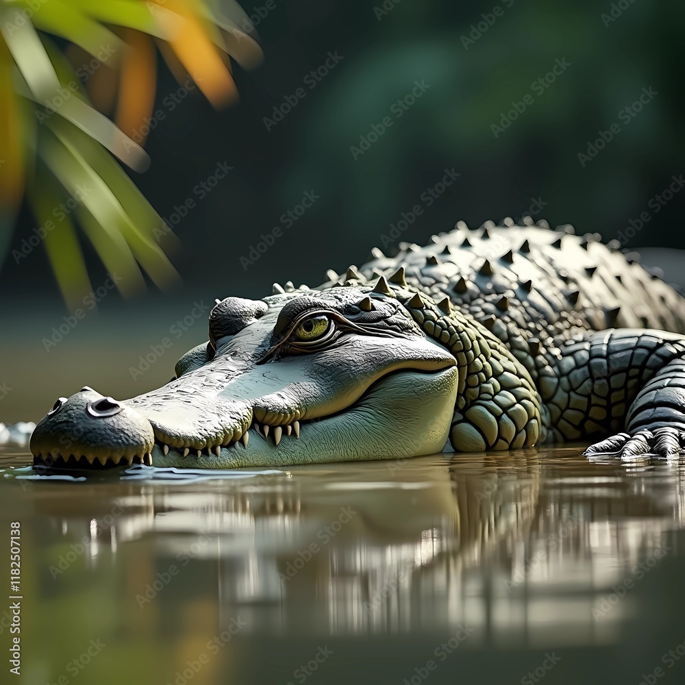 Obraz premium Cocodrilo Espectral