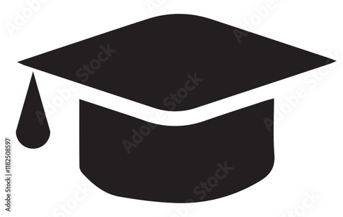 graduation cap icon. Education and graduation line Icon. Vector illustration for graphic and web design.