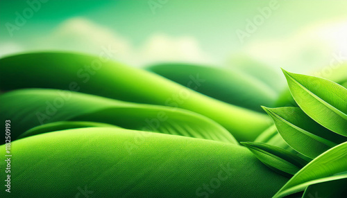 eco abstract instance vibrant green backgrounds