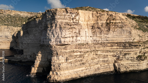 Obraz na płótnie Aerial footage in Malta during winter holidays. w salonie