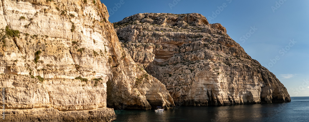 Aerial footage in Malta during winter holidays.