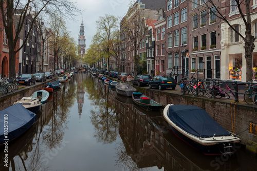 Morning in Amsterdam. The city has not yet woken up. photo