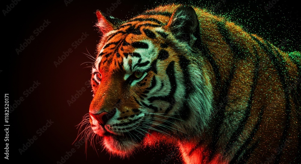 Obraz premium close up, Particle-based visualization