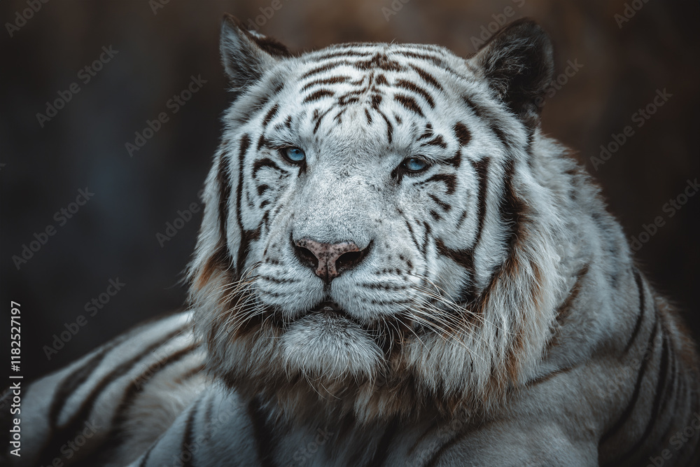 Fototapeta premium Indian Tiger (Panthera tigris tigris) detail portrait