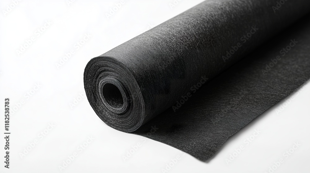 Black Recycled Polyester Substrate in Roll Form Black Recycled Polyester Substrate in Roll Form