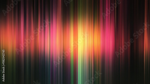 Vibrant Linear Spectrum, a vivid straight line design with a transparent backdrop, ideal for digital graphics and creative projects.
