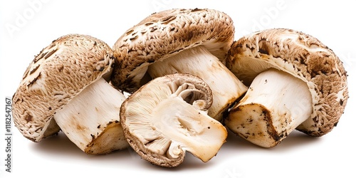 delicious matsutake mushrooms photo