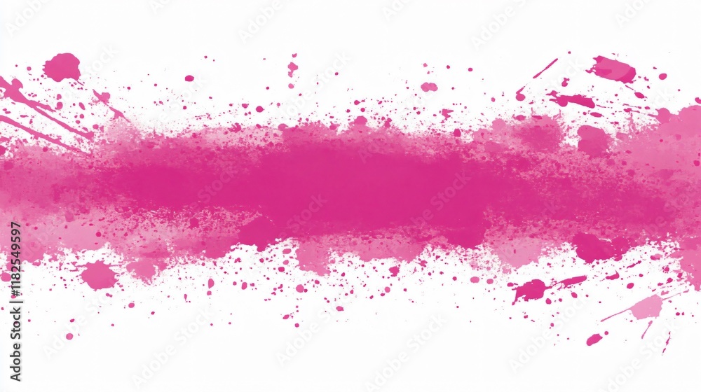 Obraz premium Abstract Pink Ink Splatter and Spray Paint Texture Background