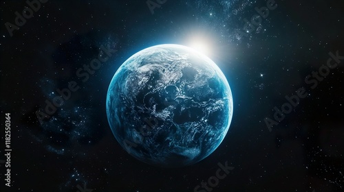 Wallpaper Mural 8K shining Earth in vibrant detail Torontodigital.ca
