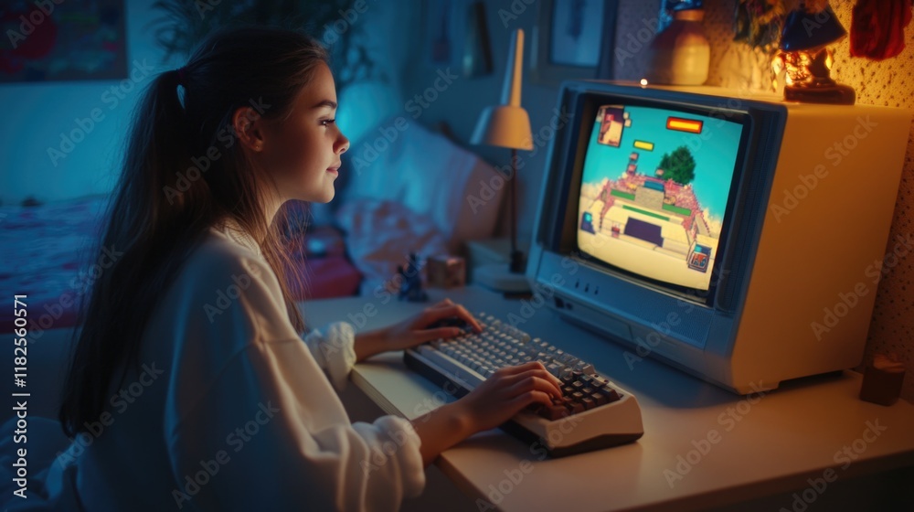 A person working on a computer at a desk, possibly office setting A person working on a computer at a desk, possibly office setting