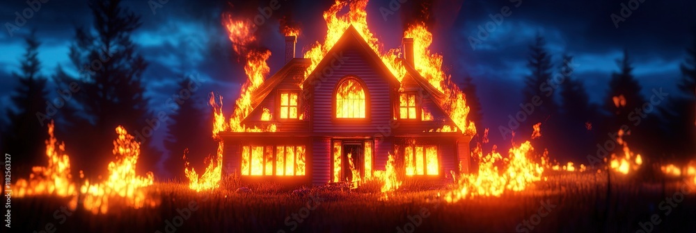 2d animation house fire 2d animation house fire