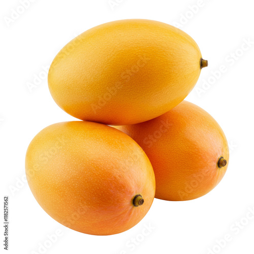 Mango Stacked in a Small Cluster on Transparent Background photo