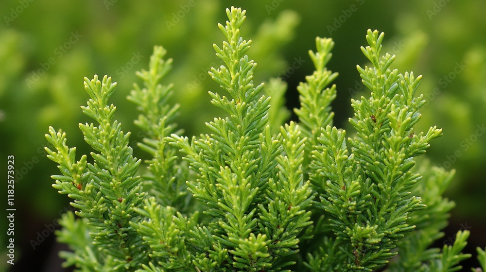Lush green heather, close-up, garden, nature background, website design Lush green heather, close-up, garden, nature background, website design