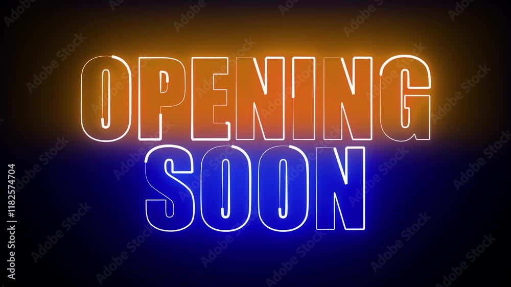 OPENING SOON NEON TITLE ANIMATION
OPENING SOON NEON TITLE ANIMATION