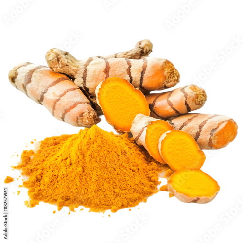 Wallpaper Mural Turmeric Root and Powder  Spice  Herb  Ingredient  Food  Cooking  Cuisine  Healthy  Nutrit Torontodigital.ca