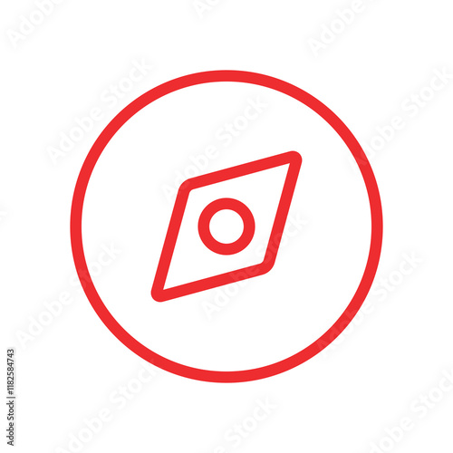 Free Download Compass icon. Symbol of travel, direction or navigation. Object for orientation on the terrain or map. Pictogram for web. - GFXLoad