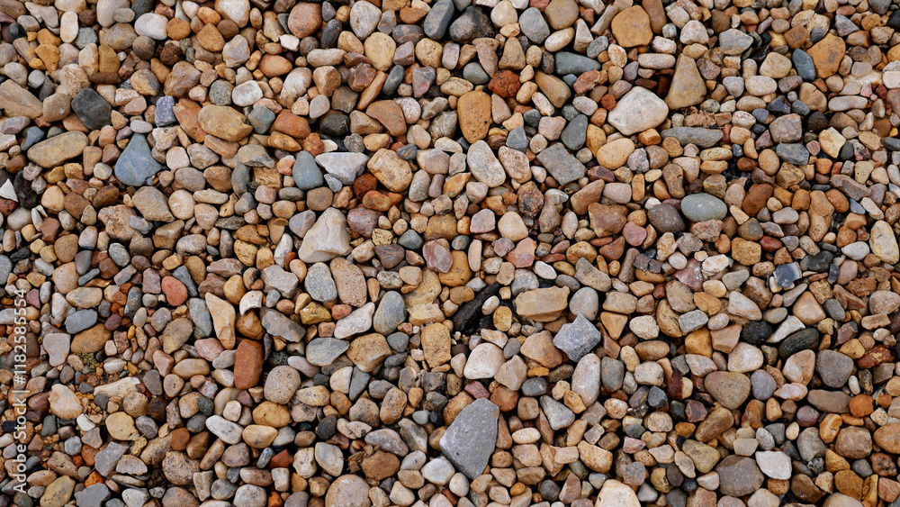 The texture of many small stones The texture of many small stones