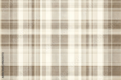Timeless Minimalist Plaid Pattern in Neutral Tones-