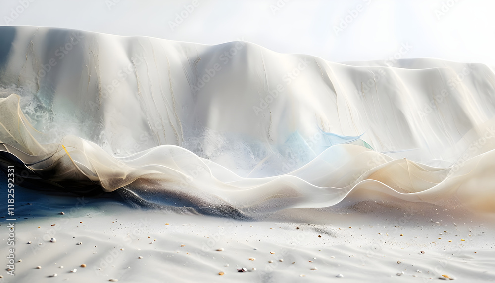 Obraz premium colorful sand waves background wallpaper