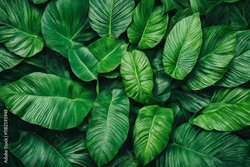 Leaves Background – Lush Green Foliage with Natural Texture and Vibrant Colors

