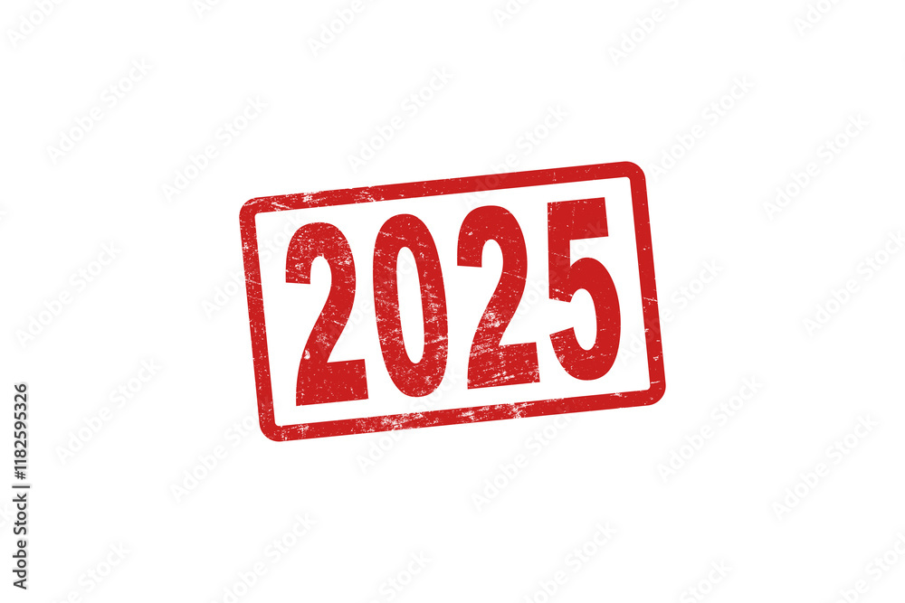 2025 year stamp and stamping hand. Abstract concept. 2025 year stamp and stamping hand. Abstract concept.