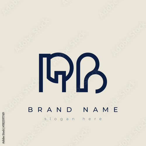 R and B logo design. RB abstract Letters Logo Monogram. This logo design is the process of creating a visual symbol that represents a brand, company, or individual.