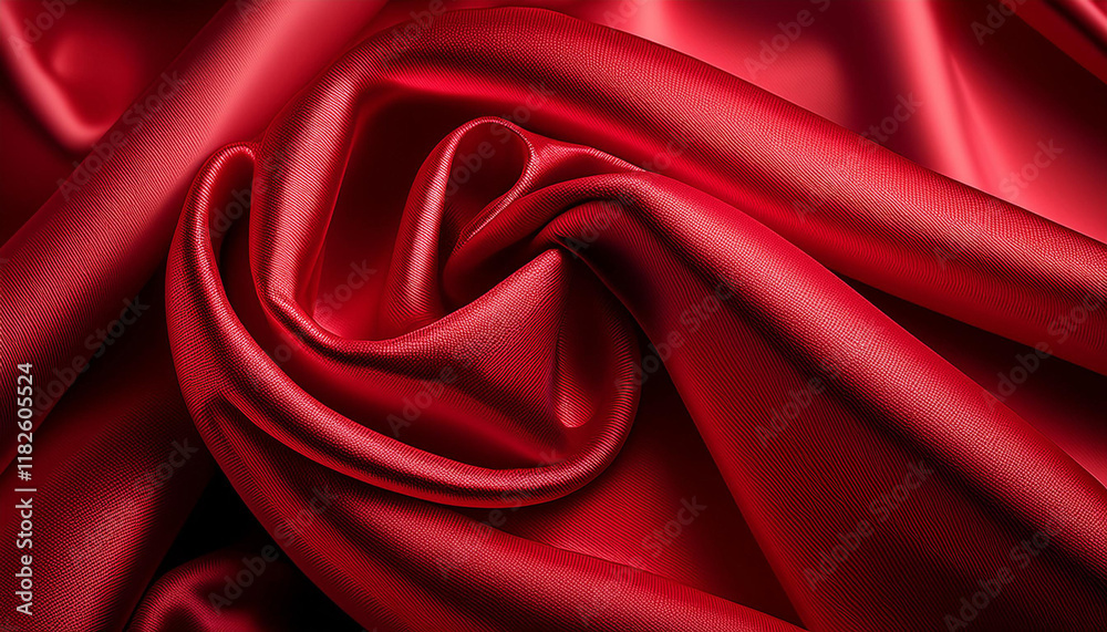 Obraz premium red silk heritage red satin heritage crimson satin cloth