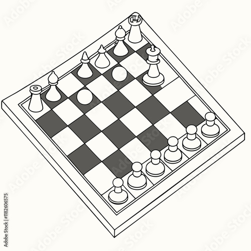 Checkerboard with irregularly shaped cells Illustrator Artwork